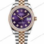 Super Clone Rolex Datejust Aubergine Diamond Dial 278381RBR Jubilee 31 mm – Swiss SuperClone