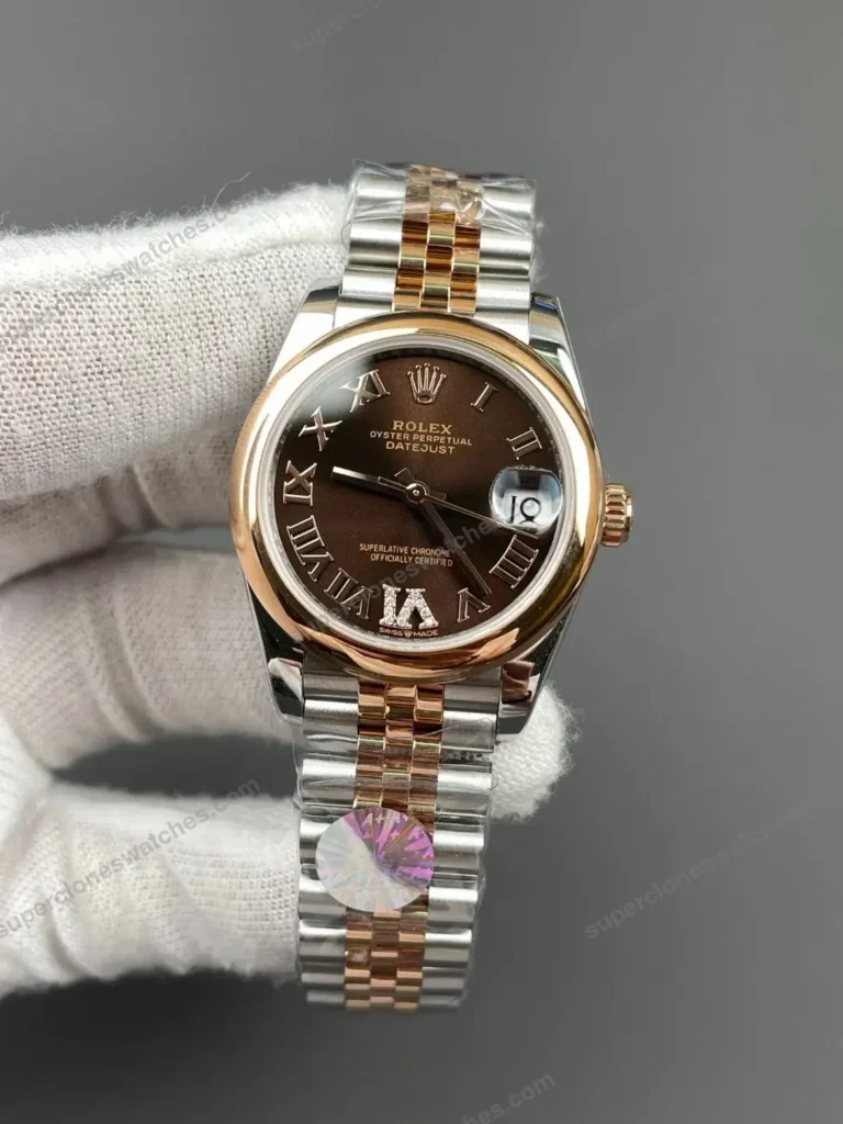 Super Clone Rolex Datejust Chocolate Roman Dial 278271 Jubilee 31 mm – Swiss SuperClone - photo 1