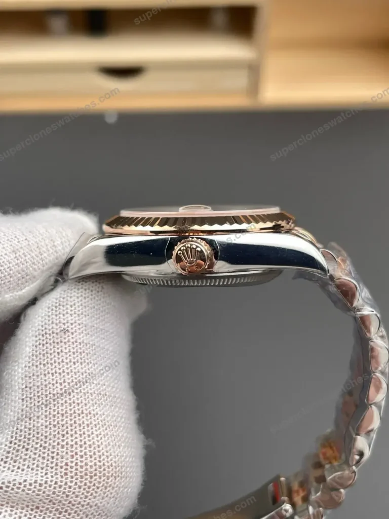 Super Clone Rolex Datejust Rosé Roman Dial 278271 Jubilee 31 mm – Swiss SuperClone - photo 6
