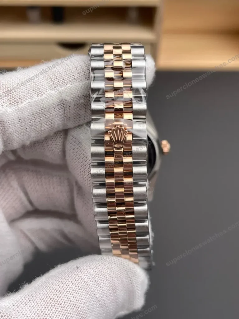 Super Clone Rolex Datejust Rosé Roman Dial 278271 Jubilee 31 mm – Swiss SuperClone - photo 8