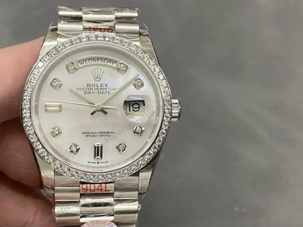 Super Clone Rolex Datejust White Mother of Pearl Diamond Dial 278384RBR Jubilee 31 mm – Swiss SuperClone - photo 6