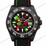Super Clone Rolex GMT-Master II DIW Carbon Graffiti Red Green 126710 – Swiss SuperClone