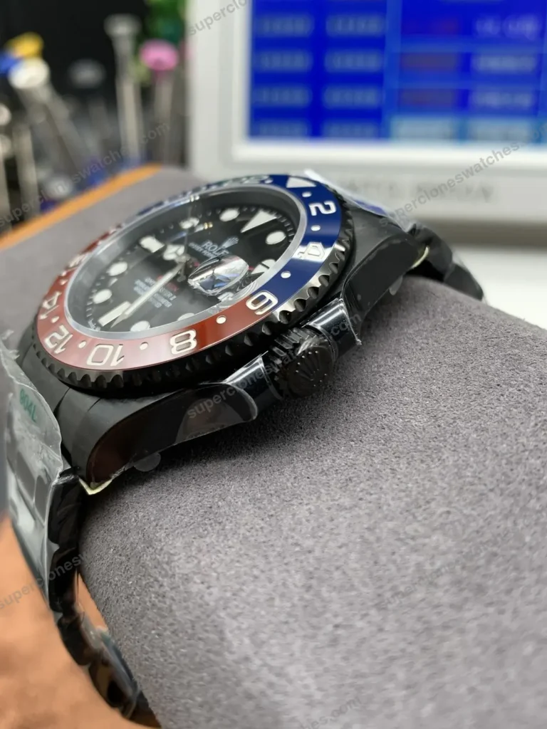 Super Clone Rolex GMT-Master II Pepsi Black PVD 126710BLRO – Swiss SuperClone - photo 3